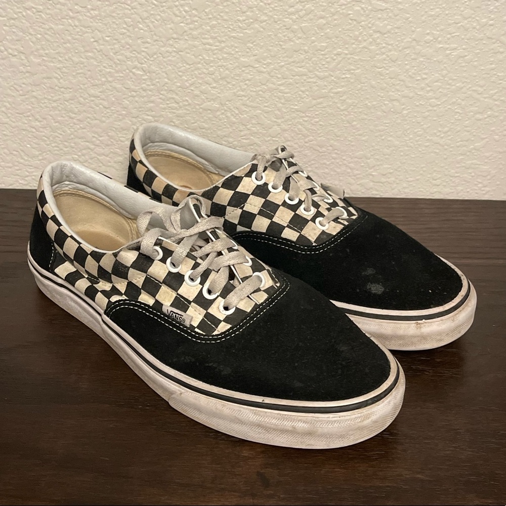 Vans Era Checkerboard & Black Mens 10.5